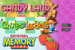 Candy Land, Chutes and Ladders, Memory Game