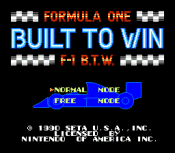 Formula One - Built To Win