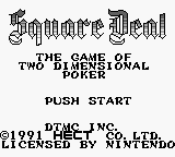 Square Deal - The Game of Two Dimensional Poker